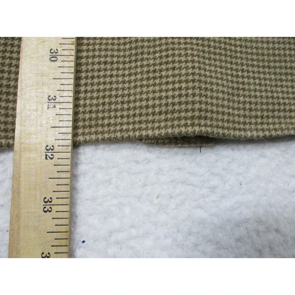 Polo Ralph Lauren Shirt Mens Large Brown Curham Sport Houndstooth Cotton‎ Casual